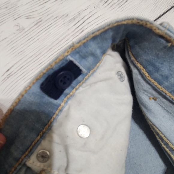 Girls Size 10 Levis Distressed Bootcut Light Wash Jeans With Adjustable Waist - Picture 4 of 4